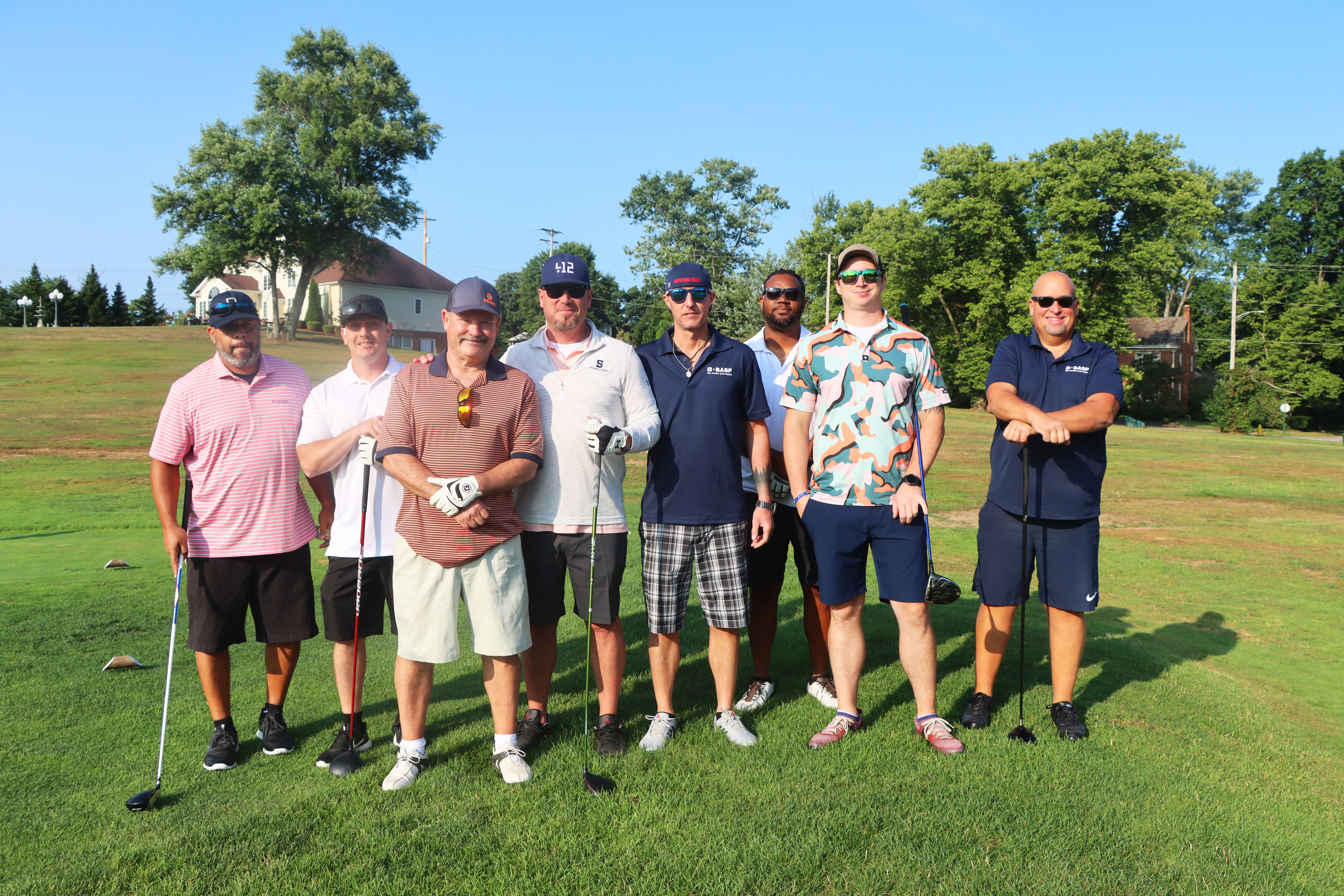 A group of golfers.