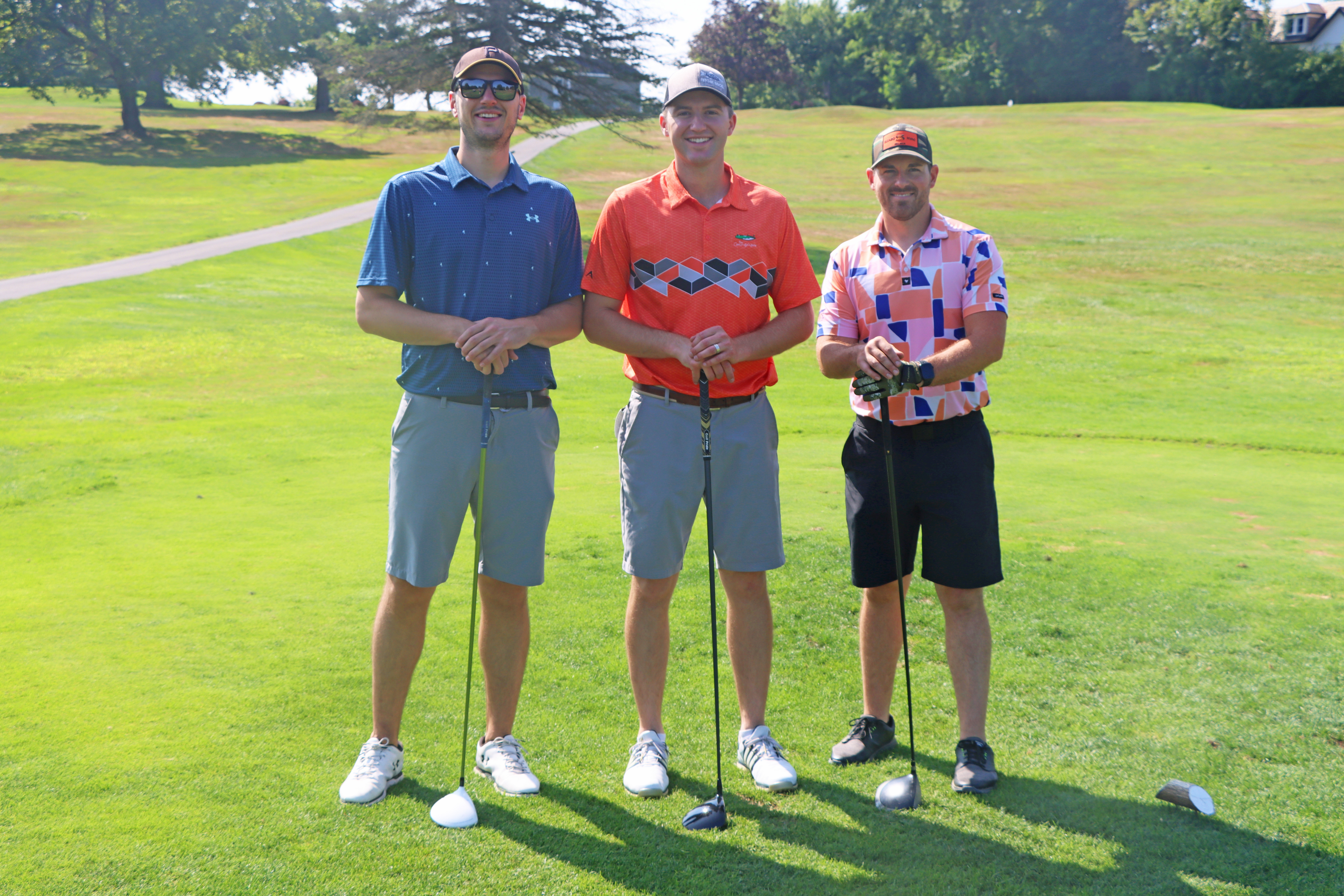 A group of golfers.