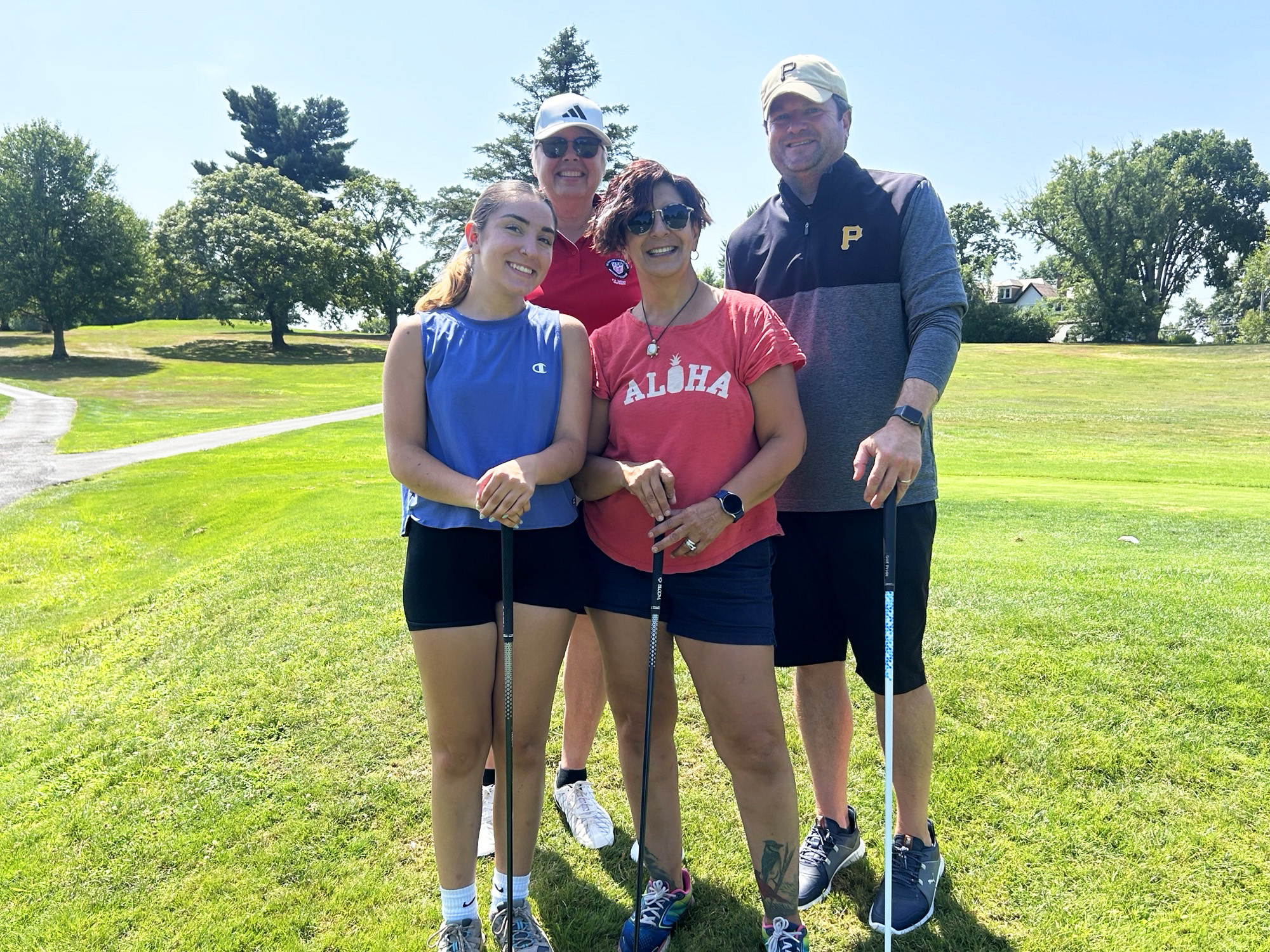 A group of golfers.