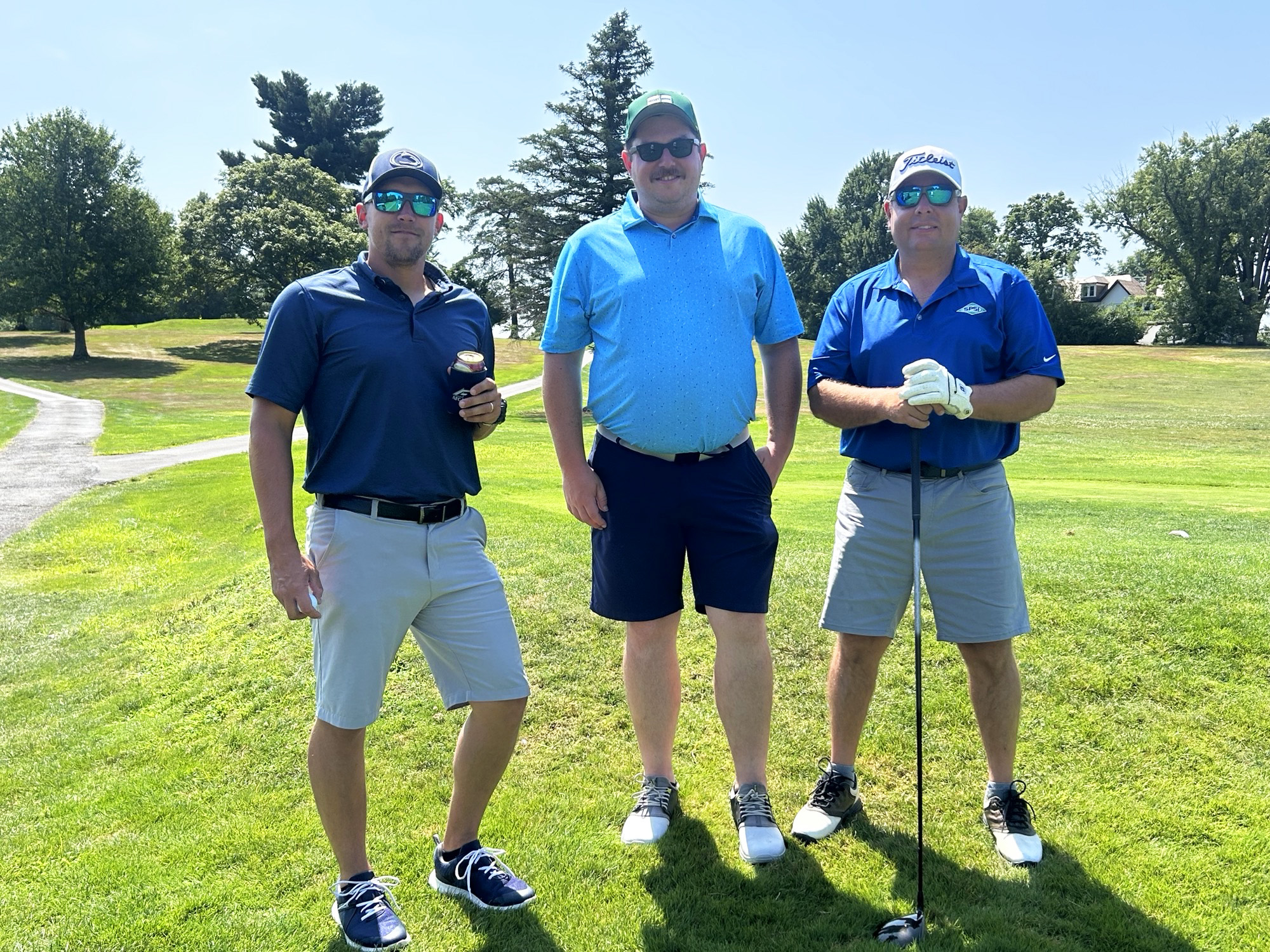 A group of golfers.