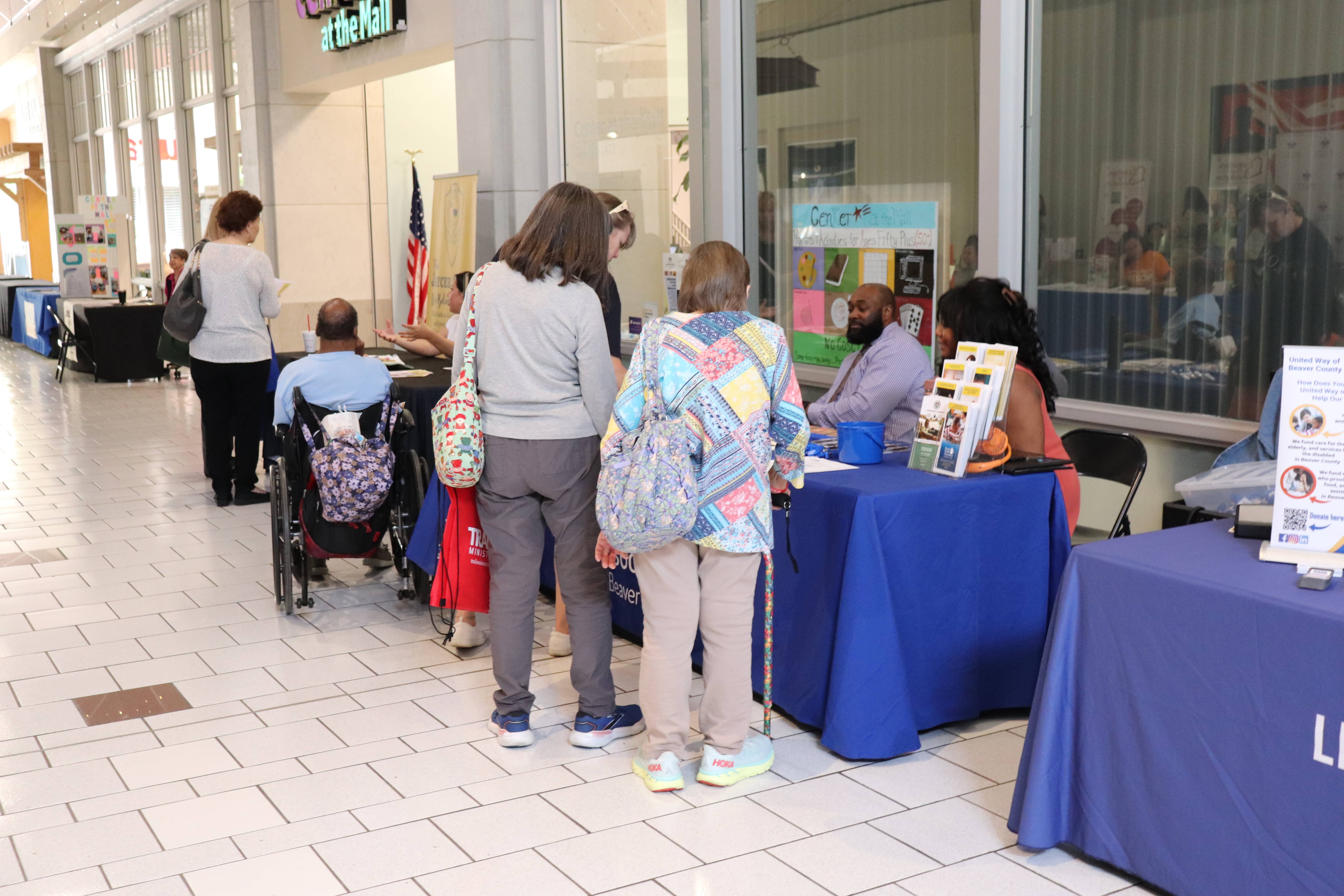A few people at the Mental Health Association of Beaver County's table
