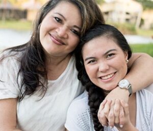 image of mother and daughter